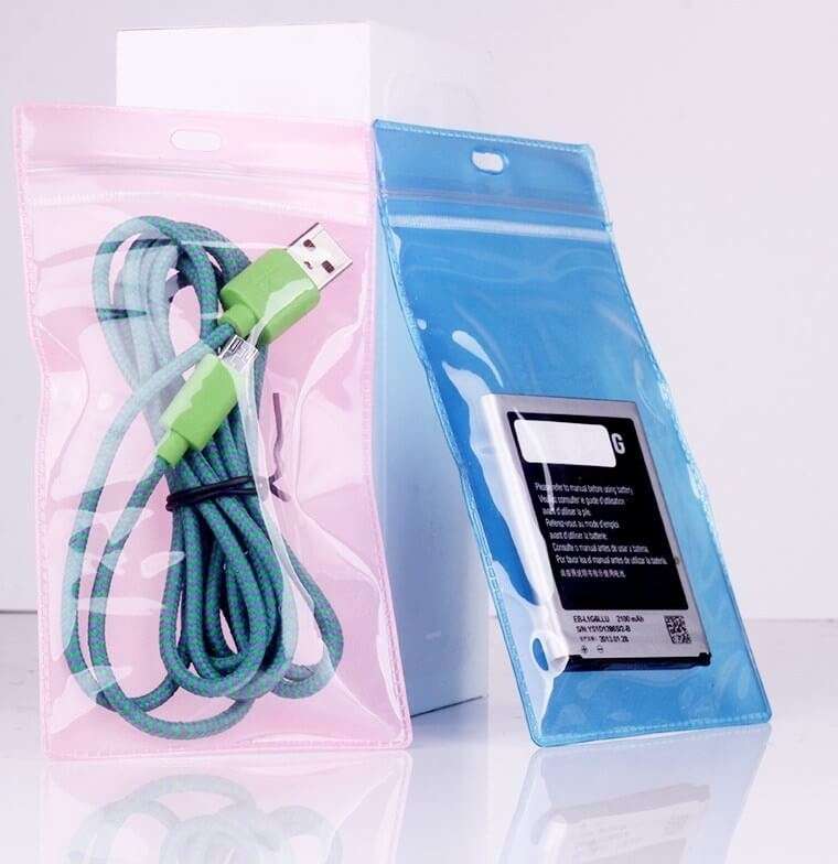 embalagem plástica zip lock