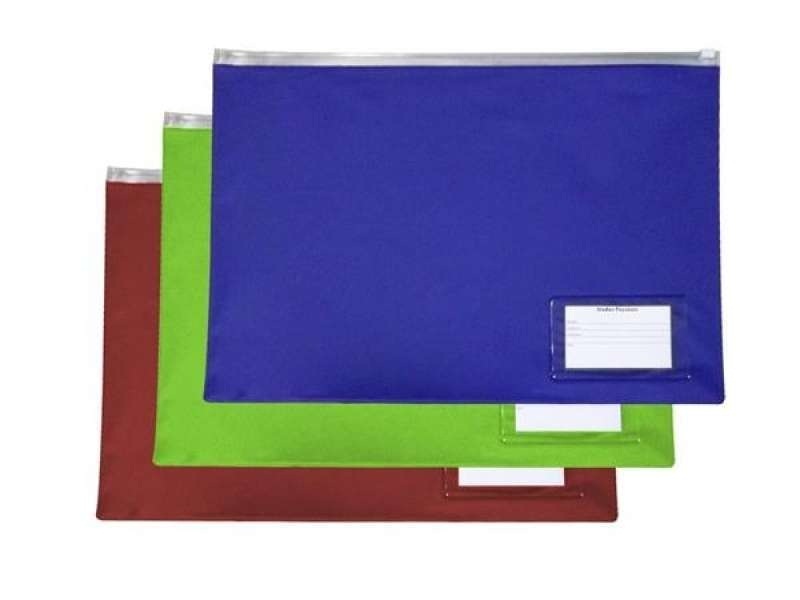 saco em plástico zip para documentos