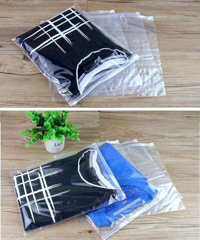 saco em plásticos zip lock de roupas