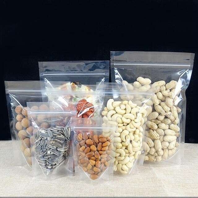 sacos de plástico ziplock para alimento