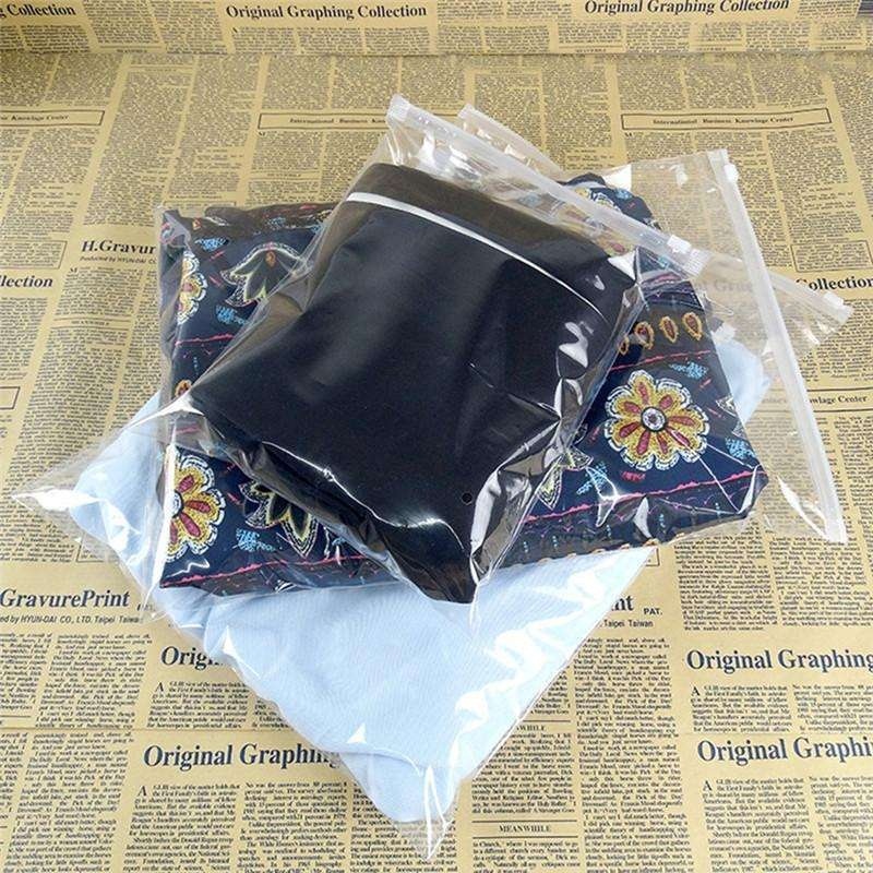 sacos plásticos zip lock roupas