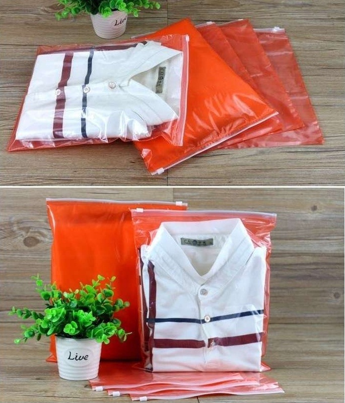 sacos zip lock de roupas em plástico